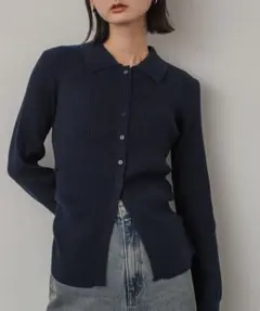 24AW サイドタックポロカーディガン センスオブプレイスアーバンリサーチ