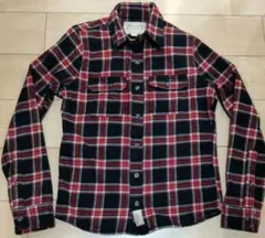 美品 Abercrombie&Fitch アバクロ Sサイズ ネルシャツ