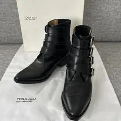 【お値下げ中】TOGA PULLA メタルカウボーイ ショートブーツ 36 お値下げ中】TOGA PULLA メタルカウボーイ ショートブーツ 36