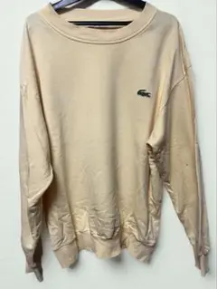 Lacoste ベージュ クルーネック トレーナー