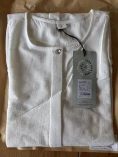 麻混ロングシャツ 白 Lサイズ相当 美品