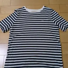 CROCODILE 白黒ストライプ Tシャツ
