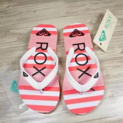 ROXY ロキシー ガールズ ボーダー柄ビーチサンダル 18cm キッズ98のサムネイル
