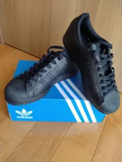 アディダス スーパースター オールブラック 26.5cm 新品未使用品