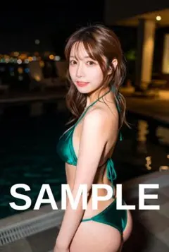 AI 美女 A4ポスター 可愛い グラビア アート 1632