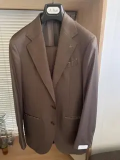 【タグ付き　未使用品】デ・ペトリロ ブラウン　スーツ48