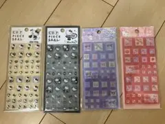 サンリオ　キティ、クロミ　豹柄キティ　タイルシール4枚セット