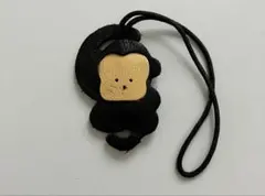 IBIZA☆レザー猿型チャーム 黒とベージュ