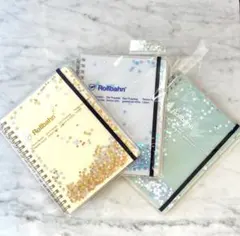 ロルバーン　グリッター　ポケット付きメモ　Lサイズ　３冊