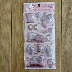 キラキラカプセルシール　キティ　サンリオ
