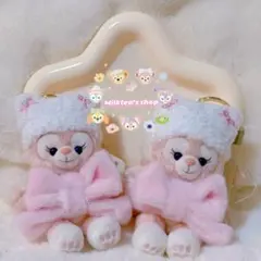 香港ディズニー　リーナベル　ぬいぐるみキーホルダー　冬限定