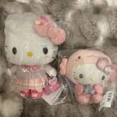 サンリオ　ハローキティ ぬいぐるみキラメキ部 &みずのいきものぬいぐるみ