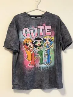 （最終セール）THE POWERPUFF GIRLS パワパフTシャツ　L