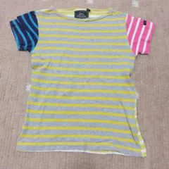 中古★訳あり★デニムダンガリー　半袖　120★