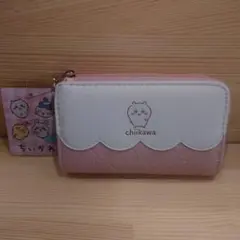 ちいかわ　Ｌファスナーコイン＆キーケース　ピンク