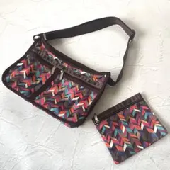 美品　レスポートサック ショルダーバッグ ポーチ付き ナイロン ポケット