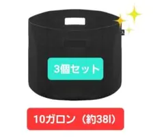 プランター 不織布　植木鉢 プランターポット　10ガロン　 3個セット