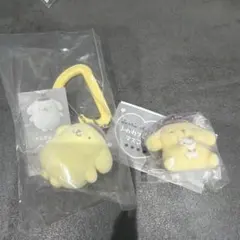 ポムポムプリン カラフルカラビナマスコットチャーム ふわわフロッキーマスコット