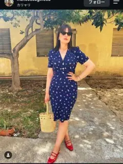 Rouje PARIS ルージュ ドット ワンピース 38 Rouje PARIS ルージュ ドット ワンピース 38 - メルカリ