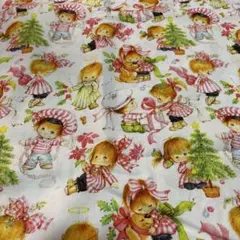 ‪ஐ‬⋆*レトロなChildrenクリスマス柄 生地約45×110
