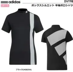 アディダスゴルフ【M】ビッグロゴ半袖モックネック　adidas GOLF