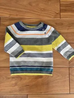 H&M ストライプ ニットセーター 60〜70cm