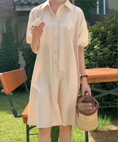 【FREE STYLISTS】YUGA_YGMC Aラインフレアシャツワンピースのサムネイル