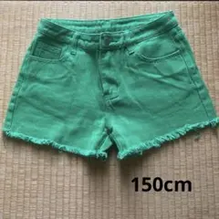 【美品】 SHEIN  カラーデニムショートパンツ　150cm