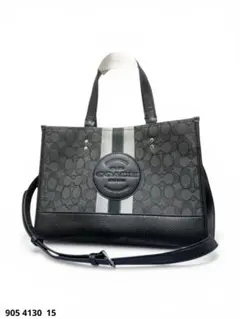 【美品】COACH コーチ 2way デンプシー キャリーオール トート　黒