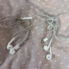 有線イヤホン ホワイト Lightning接続