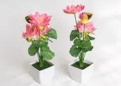 ♕* 人気の蓮がメイン♬ 紫▪ 青▪ 白 の上品な造花仏花アレンジメント ♧* アレンジメントフラワー 【12000・青色＆紫色系】 - Luonka（旧