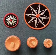 DAISO 木製＆プラスチックこまセットのサムネイル