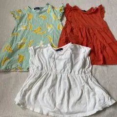 moujonjon 80cm ベビー服 ワンピース 3点セット 女の子のサムネイル