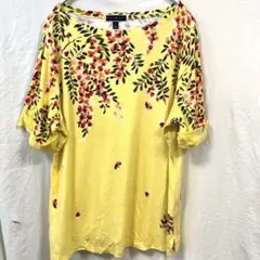 KAREN SCOTT 花柄 半袖シャツ 3Xサイズ