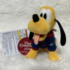 ディズニークリスマス　2024年　プルート　ぬいぐるみバッジ　お顔厳選　新品