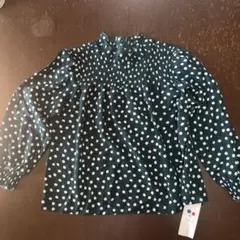 新品　A.V.V水玉模様長袖ブラウス 130