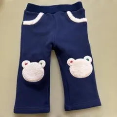 ホットビスケッツ　クマポケット付きネイビーパンツ 80