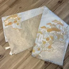 袋帯 金糸 扇面 菊 松 華紋 フォーマル - メルカリ