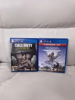 PS4ゲームソフトCall of DutyとHorizon Zero Dawn