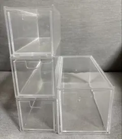 ダイソー 重なる透明収納ケース すのチルソフビ 新品 3個セット - メルカリ
