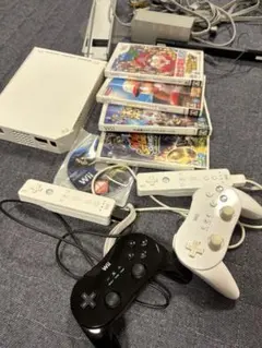 Wii U 本体セット ジャンク品 ゲームパッド コントローラー ソフト4本