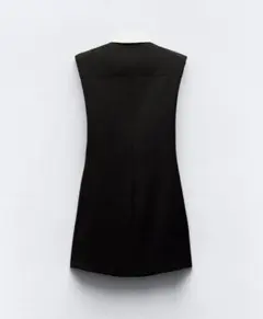 zara / ブラック ノースリーブ ワンピース M