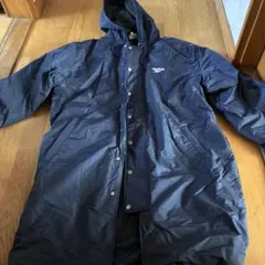 Reebok フード付きベンチコート ネイビー