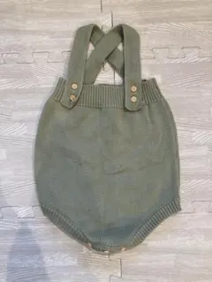 韓国子供服 ベビー サロペット 73cm グリーン