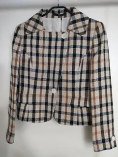 新品タグ付✦DAKSLONDONダックスロンドン　ツイードチェック柄ジャケットL