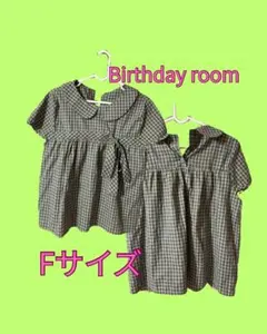 Birthday room丸襟チェックリボンブラウスのサムネイル