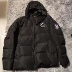 PALU FAVEDUN ブラックフード付きダウンジャケット