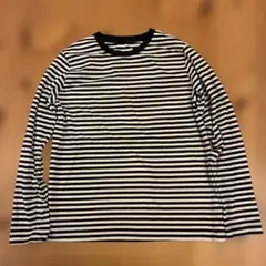 無印良品 ストライプ 長袖Tシャツ