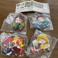 鬼滅の刃　キャラばんちょうこう　ラバーマスコット 漆ノ型4個セット