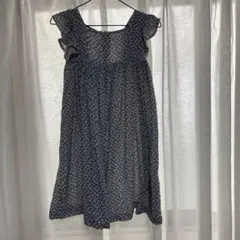 PETIT BATEAU プチバトー　ダブルガーゼフラワーワンピースのサムネイル